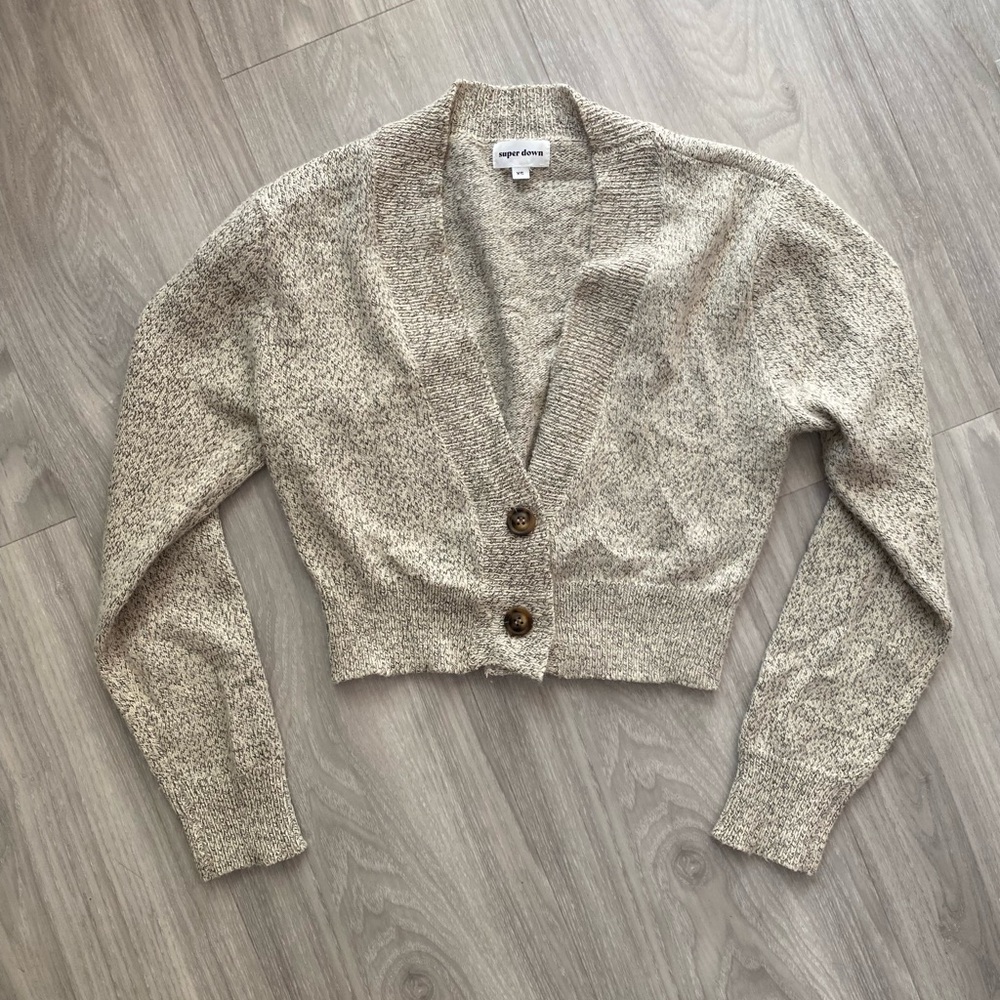 Knit cropped cardigan